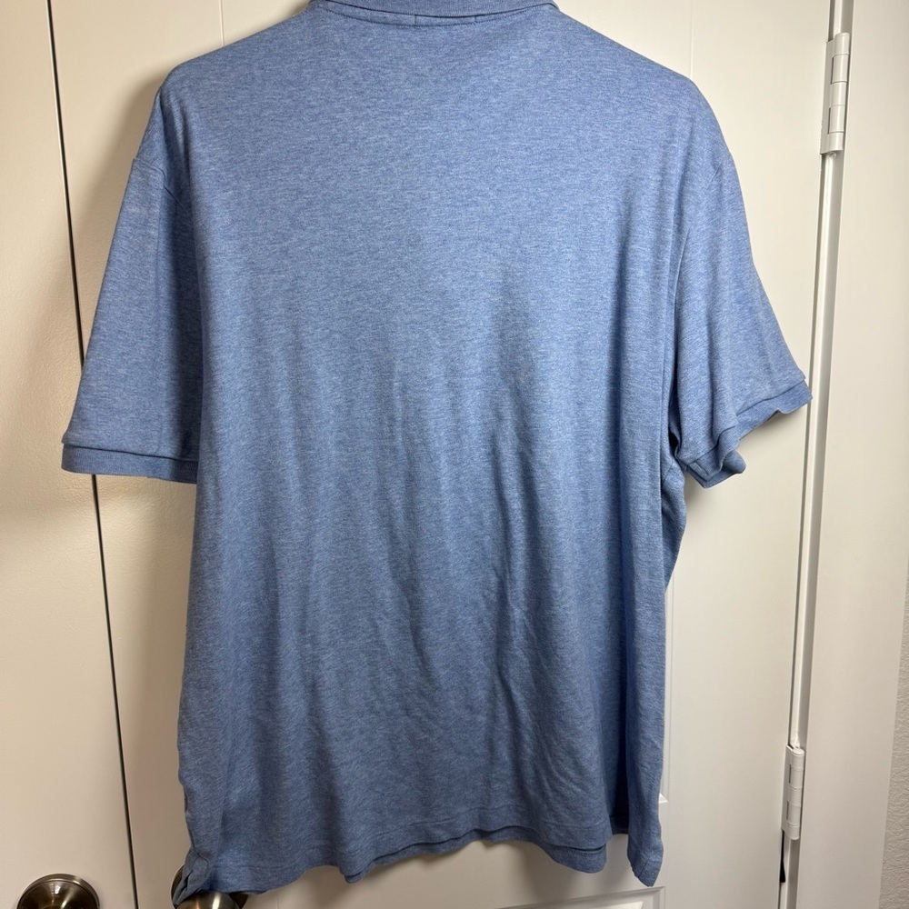 Ralph Lauren Blue Polo Shirt with Embroidered Logo - Picture 5 of 6